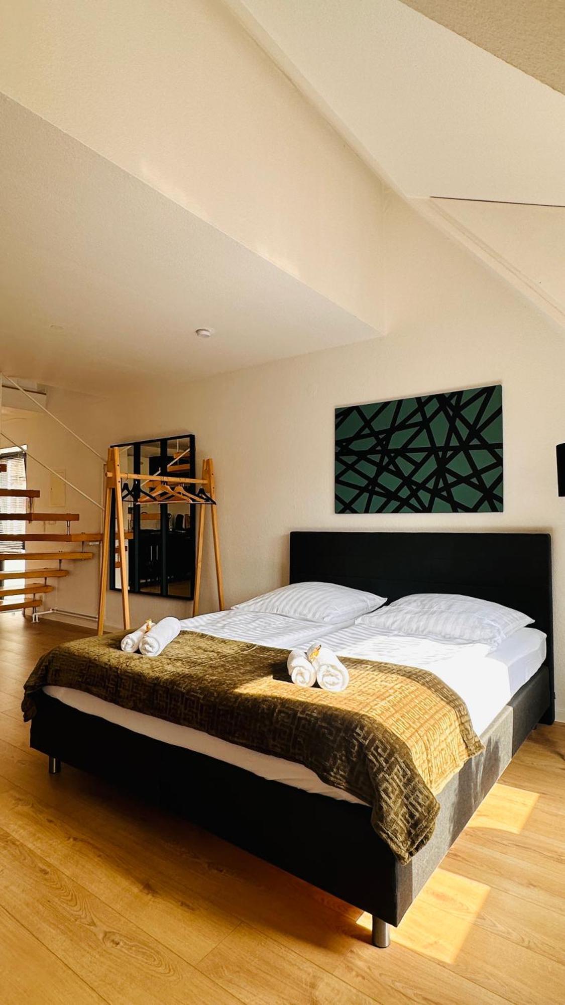 Amao-Green I 90Qm I Penthouse Maisonette Mit Rooftop I City Center I King-Size Betten Lahr/Schwarzwald Extérieur photo
