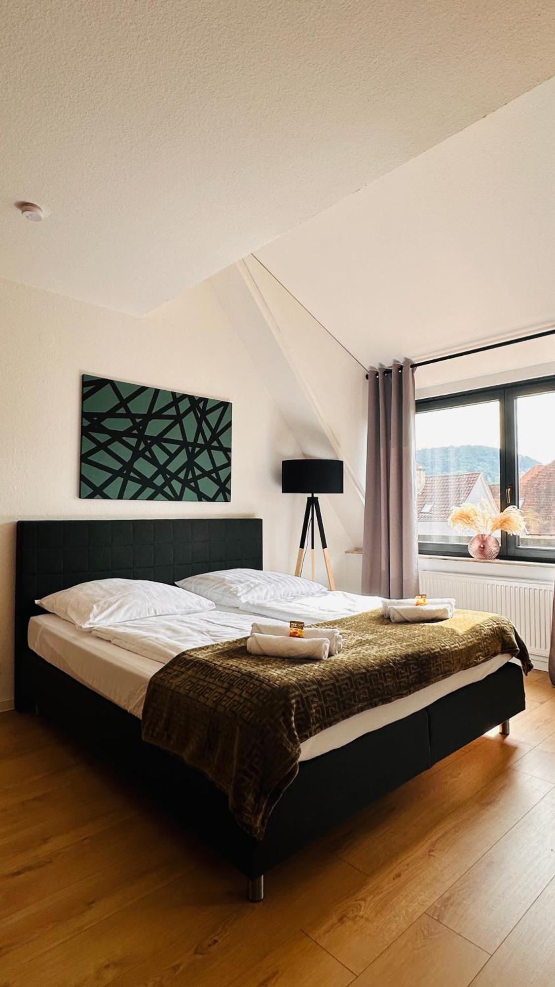 Amao-Green I 90Qm I Penthouse Maisonette Mit Rooftop I City Center I King-Size Betten Lahr/Schwarzwald Extérieur photo